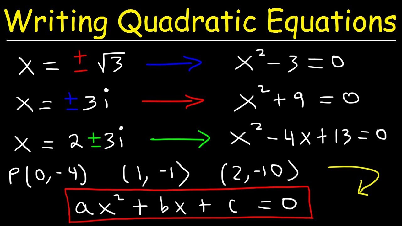 Quadratic Equations